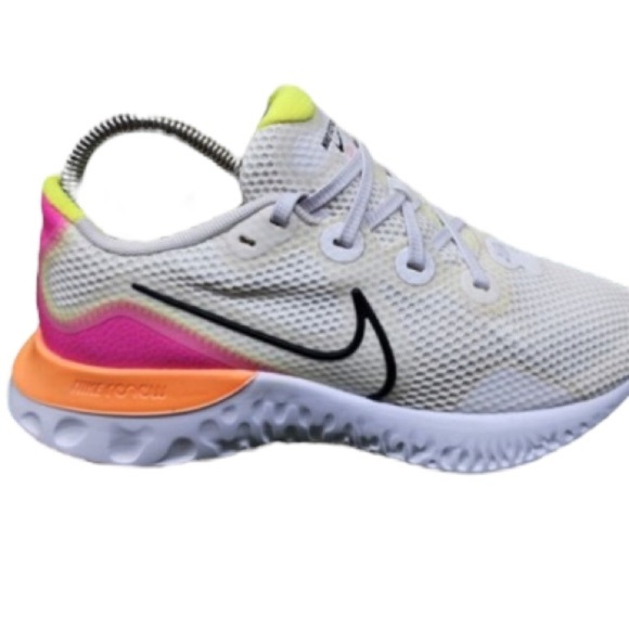 Nike Renew Run Womens Running Shoes White Pink Neon Size 9 CK6360-005 Low Top - Picture 2 of 12